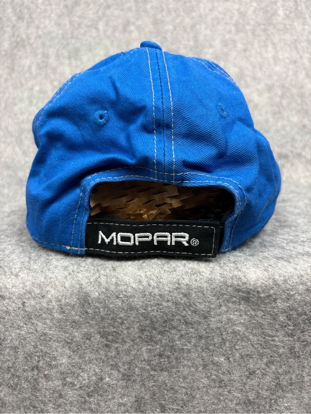 Mopar Blue Black Embroidered Adjustable Hat